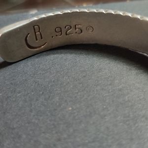 Sterling silver and turquoise bracelet